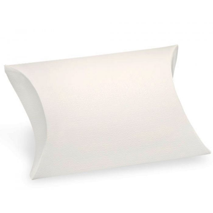 Umweltfreundliche Kissenpackung aus braunem Kraftpapier mit flachem Pack