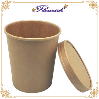 Runde Tube Kraftpapier Kaffeesuppe Box