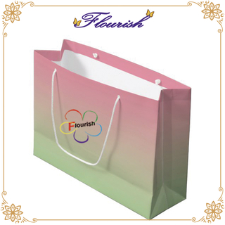Großhandel Freizeit Ombre Papier Baumwolle Griff Tasche