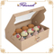 Umweltfreundliche Kraftpapier-Backpapier-Cupcake-Fensterbox