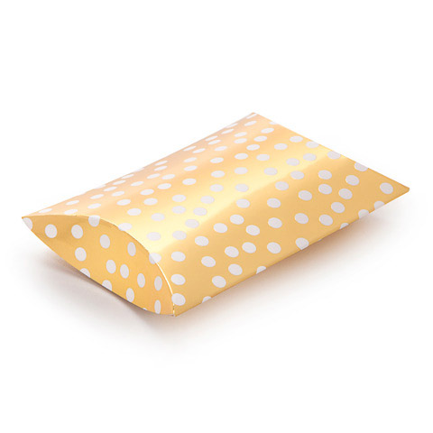 Umweltfreundliche Kissenpackung aus braunem Kraftpapier mit flachem Pack