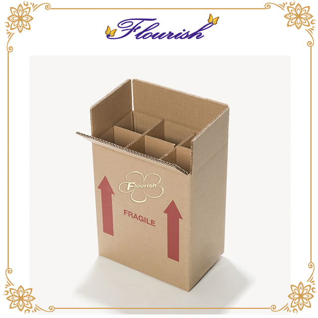 Benutzerdefinierte 6 Flaschen Weinträger Box