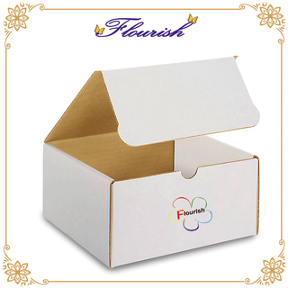 Benutzerdefinierte Größe Weiß Shopping Mailer Karton Box