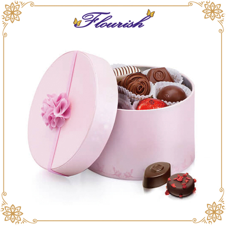 Sweet Pink Round Tube Schokoladenschachtel