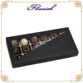 Dunkelschwarzbraune Snack-Display-Box
