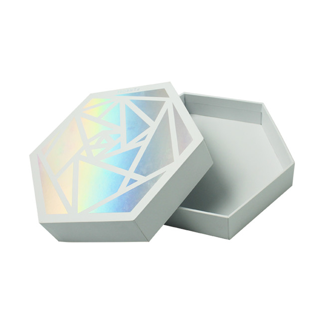 Holographische Laserpapier-Sechskant-Schmuckschatulle