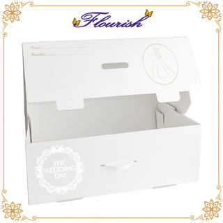 China machte Luxus Brautkleid Verpackung Pappkarton