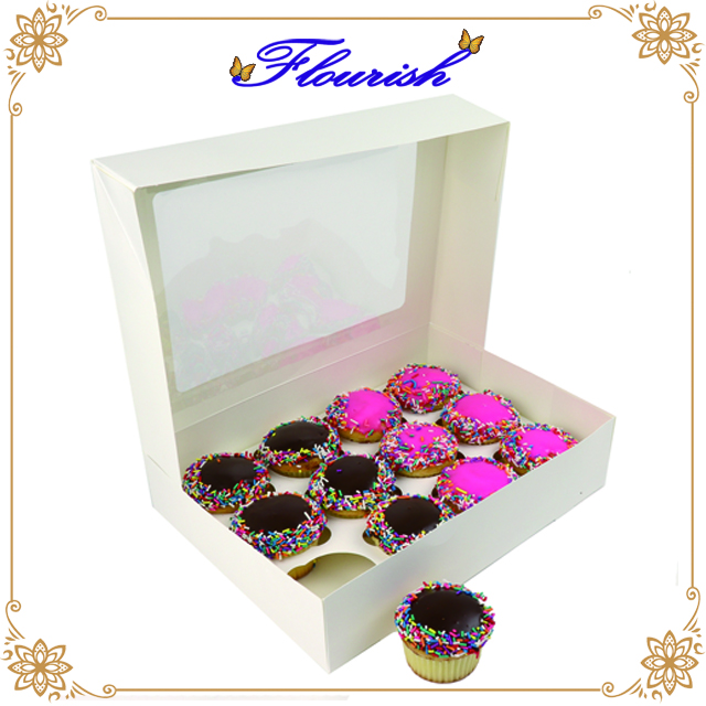 Weißer Karton Sweet Baking Cookie Verpackung Klappdeckel