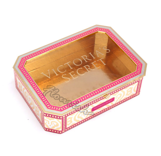 Tragbare Geschenkbox aus Schal / Unterwäsche / Handtuchpapier mit klarem Fenster