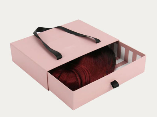 Simple Style Cardboard Haarverlängerung Schubladenbox