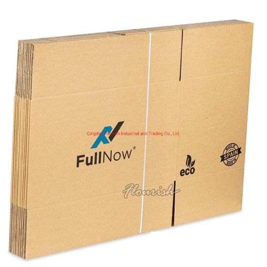 Benutzerdefinierte Größe Braun Wellpappe House Moving TV Verpackungsbox