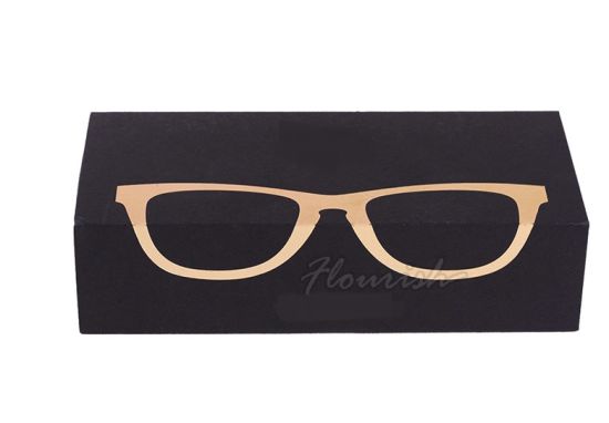 Plain Brown Color Rectangle Starre Karton Sonnenbrille Watercup Verpackungsbox