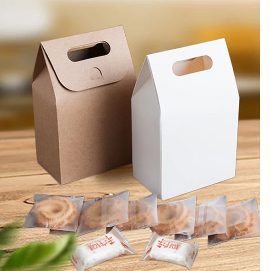 Starre braune Kraftpapier-Stanzbeutel