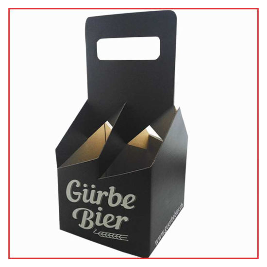 Starke integrierte Wein- / Getränkeverpackungsbox mit Stanzgriff