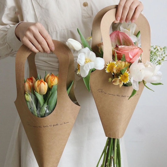 OEM Design Stanzkarton Kraftpapier Blumenverpackung