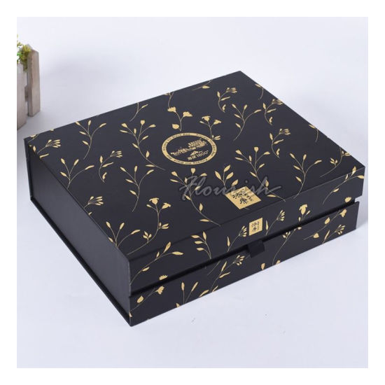OEM Design Heißfolie Gold Stempeln Tee Kaffee Verpackung Pappkarton