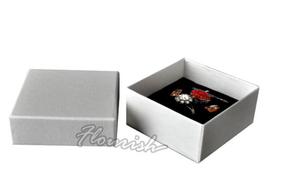 Benutzerdefinierte Druckbeschichtung Papierdeckel und Basis Typ Pappe Brosche Box für Party