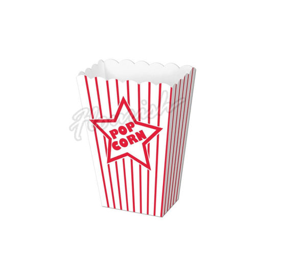 Hochwertige, glänzend laminierte Popcorn-Eimer in Lebensmittelqualität, Verpackungspapierbox