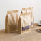 Reißverschlusstasche aus braunem Kraftpapier in Lebensmittelqualität