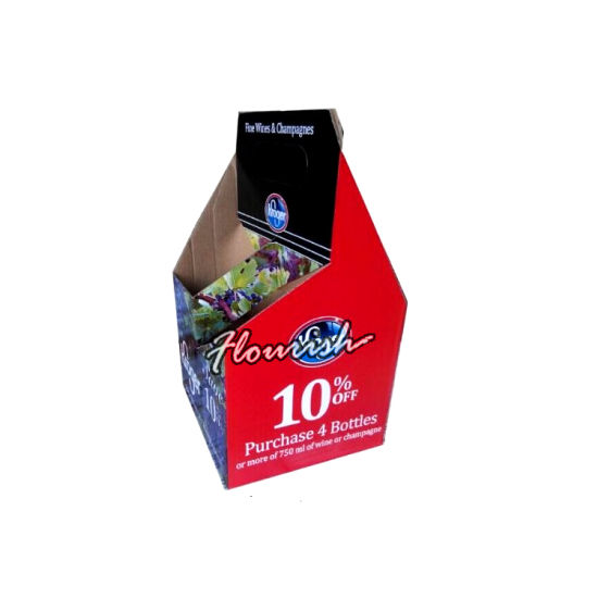 Starke langlebige Hochleistungs-Wellpappe Fine Wine Champagne Triangular Tube Box