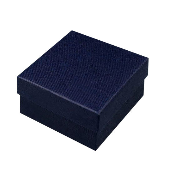 Matt laminierte Navy Uhrenbox