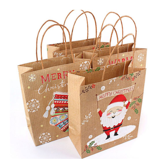 Kraftpapier gewaschener Druck Blue Bag