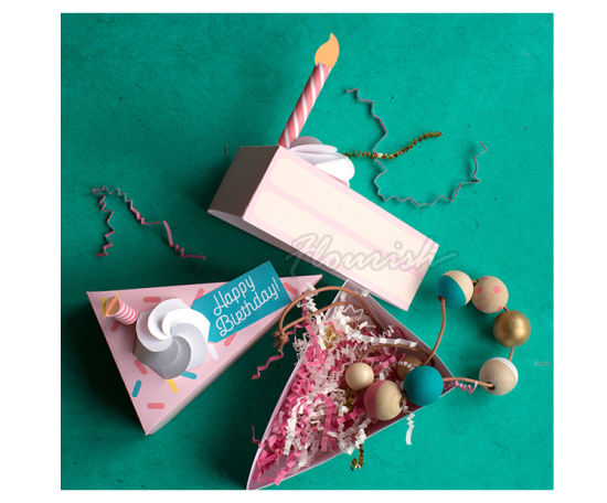 Einzigartiges Design Dreieck geformte weiße Hochzeitsgeschenk Explosion Box