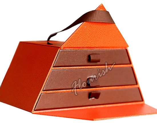 Flip Top Style grüne Schokoladenkuchen Geschenkbox
