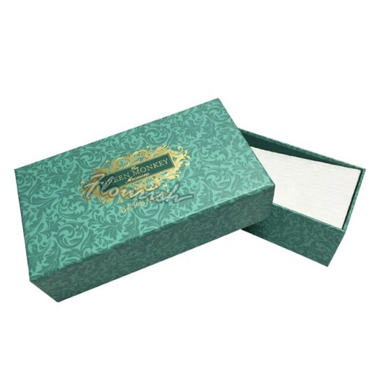 Matt Laminated Green Coated Paper Jubiläumsgeschenk Aufbewahrungs-Überraschungsbox