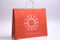 Individuell bedrucktes Logo Matte Laminated Apparel Verpackung Granat Tasche
