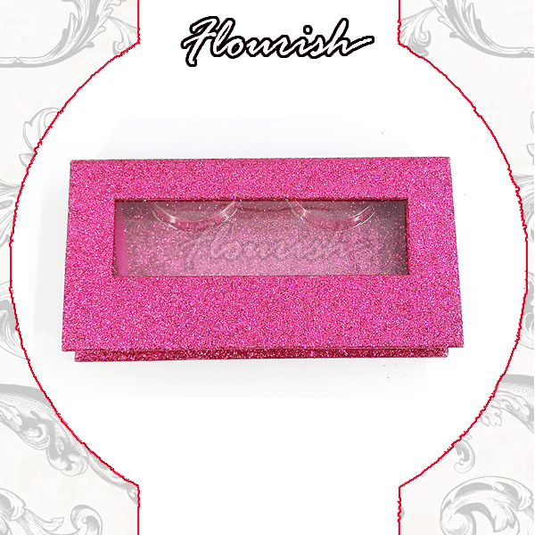 Sweet Pink Art Paper Wimpern Verpackung Herz Fenster Box