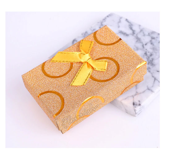 Hot Foil Golden Coated Papier Geburtstag Überraschung Geschenkverpackung Box