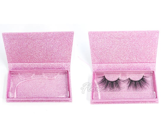 Sweet Pink Art Paper Wimpern Verpackung Herz Fenster Box