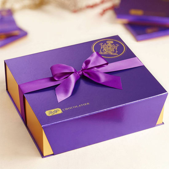 Elegante lila Pappe Make-up Verpackung und Lagerung Papier Box
