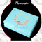 Starre Pappe faltbare Make-up rosa Box mit Spiegel
