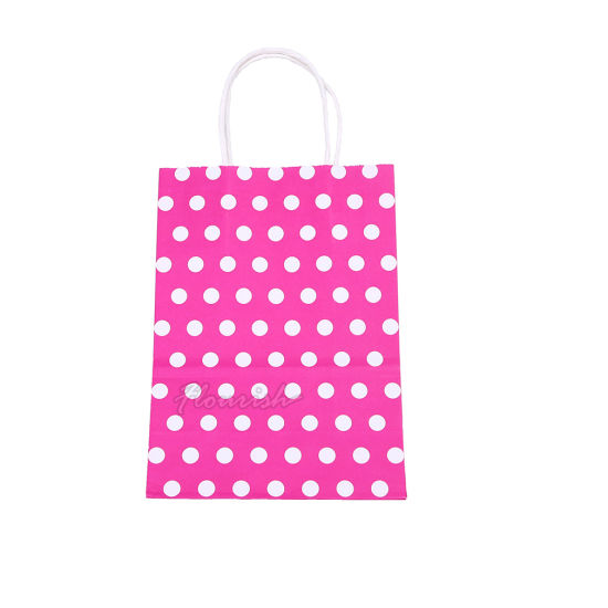 Rosa Geburtstagsgeschenktüte mit Papiergriff