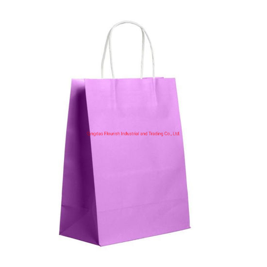 Kraftpapier gewaschener Druck Blue Bag
