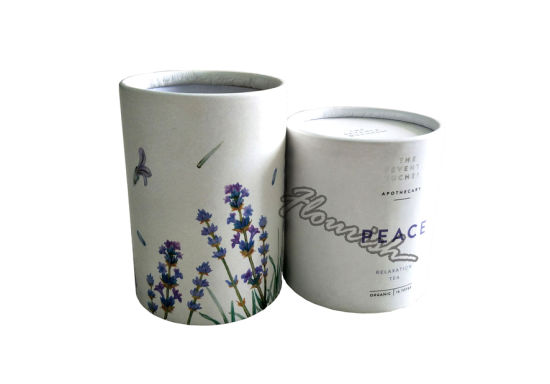 China Made Brown Kraftpapier Runde Tube Tea Box