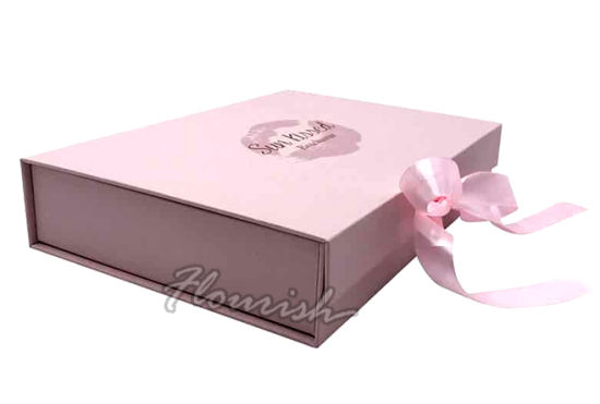 Süße rosa Farbe starre Pappe Baby Mädchen Geburtstag Dusche Party Überraschung Geschenkverpackung Box