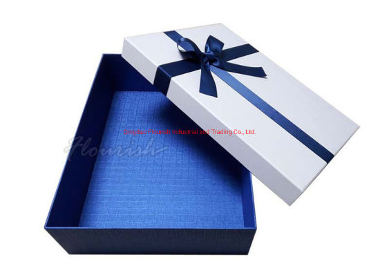 Luxus grau beschichteter Papierdeckel und Basis Typ Party Geschenkbox