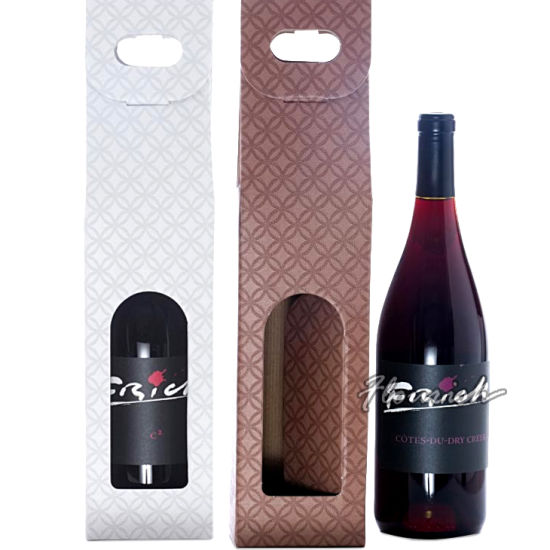Umweltfreundliche Kraftpapier Wein-Getränke-Getränkekiste