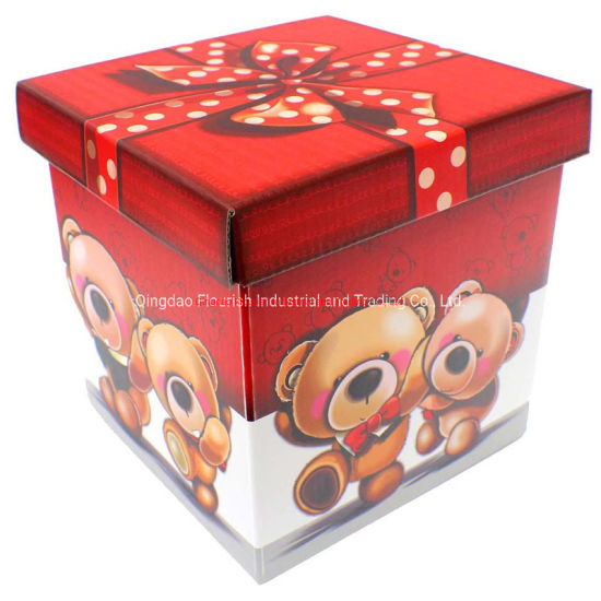 Hot Foil Large Size Saisonale Festival Schokoladenkuchen Überraschung Geschenkverpackung Papierbox
