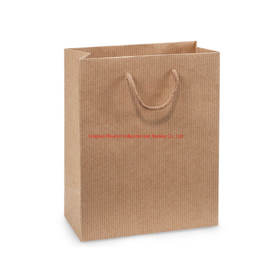 Natürliche braune Kraftpapier Kleid Bekleidung Einkaufstasche