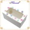 Weiße Karton Florist Druckhandtuch Aufbewahrungsfenster Box