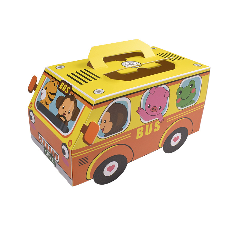 China-Fabrik-Großhandelskundenspezifisches Logo, das Auto-geformten Kuchen-Kasten druckt