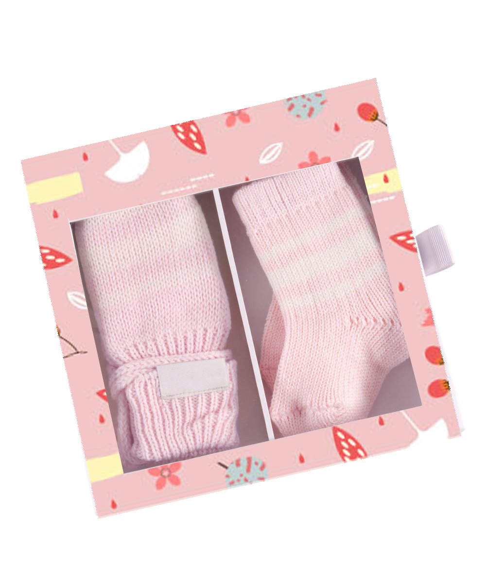 Green Leaf Favor Baby Boy Handschuhe Geschenkbox