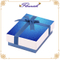 Blaues Kunstpapier-kundenspezifisches Logo und Design-Vollfarbarmband-Schmuck-Papierbox