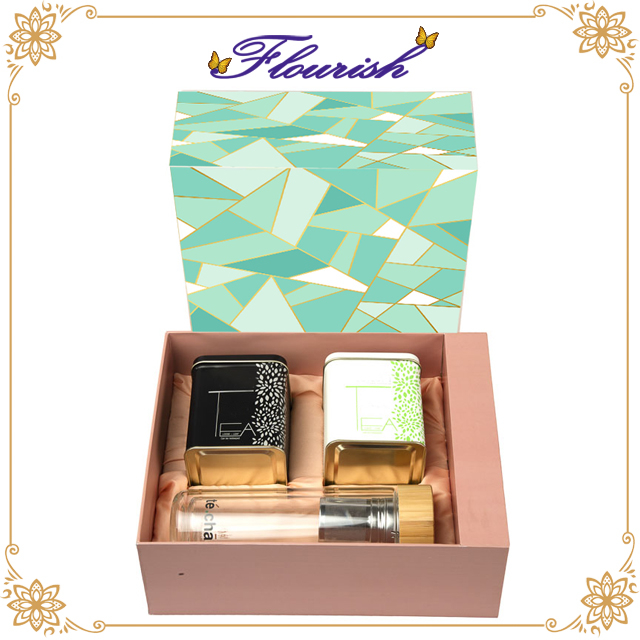 China Made Deckel und Base Type Strong Cardboard Tea Set Box