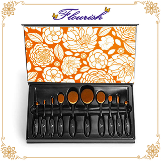 Hot Stamping Karton Make-up Pinsel Verpackungsbox mit PVC-Tablett