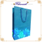 Kundenspezifischer Druck Blue Coated Paper Wrapping Bag